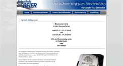 Desktop Screenshot of fahrschule-beier.de
