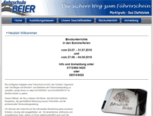 Tablet Screenshot of fahrschule-beier.de